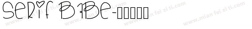 serif babe字体转换